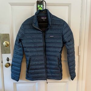 Dark Teal Patagonia Down Sweater Jacket